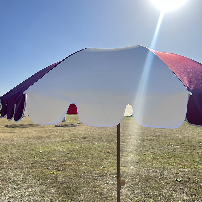 2M Fiber Frame, Magaang Aluminum Shaft, Ordinaryong Sun Umbrella.