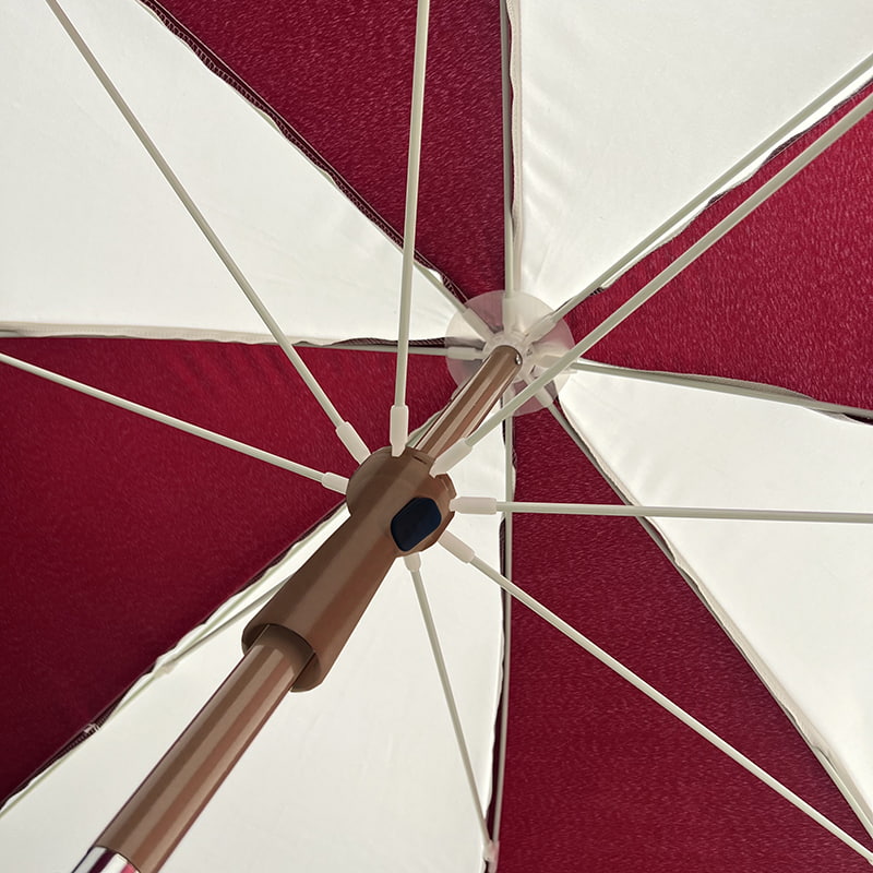 2M Fiber Frame, Magaang Aluminum Shaft, Ordinaryong Sun Umbrella.