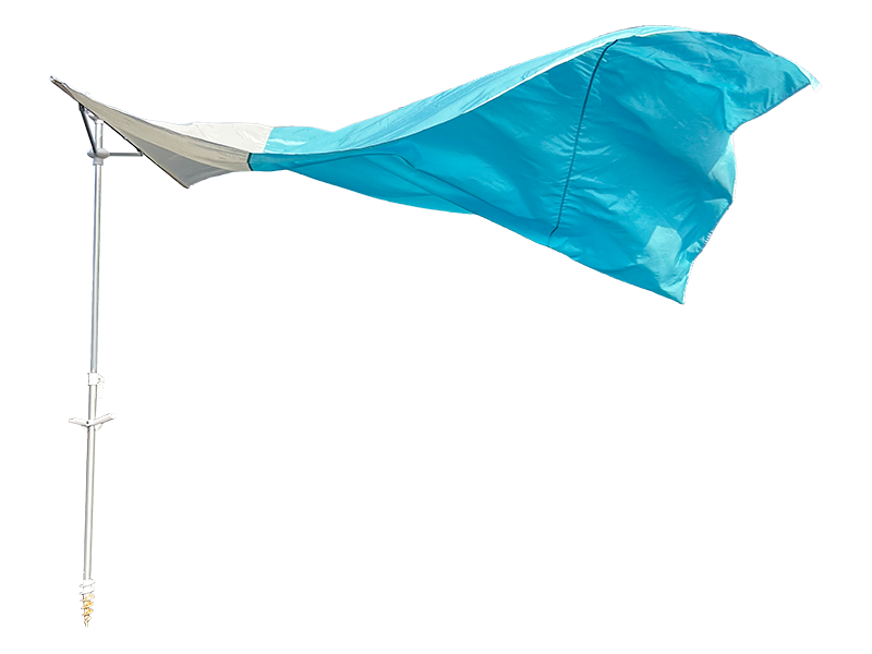 2.8*2.4M 2-Ribbed Decorative Beach Umbrella