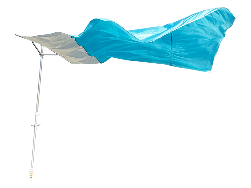 2.8*2.4M 2-Ribbed Decorative Beach Umbrella