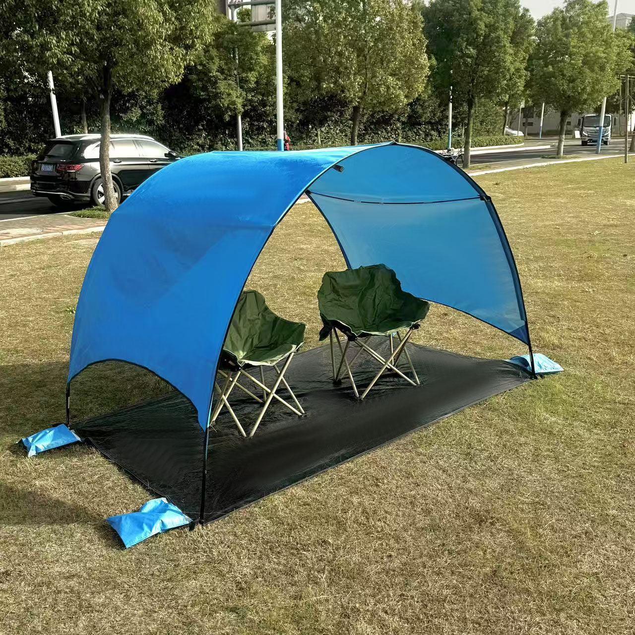 Outdoor Beach Camping Tent na May Integrated Ground Mat