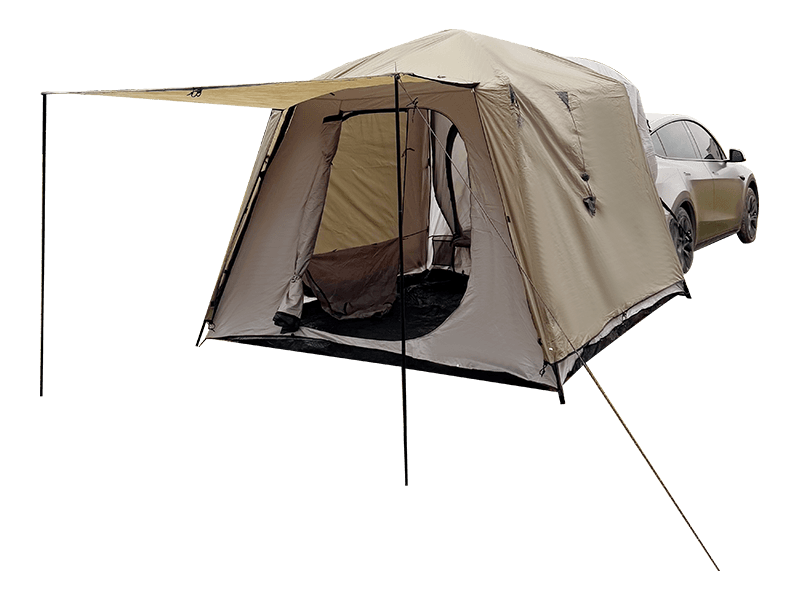Outdoor Camping Double-Layer Tent Na Kumokonekta sa Likod Ng Sasakyan