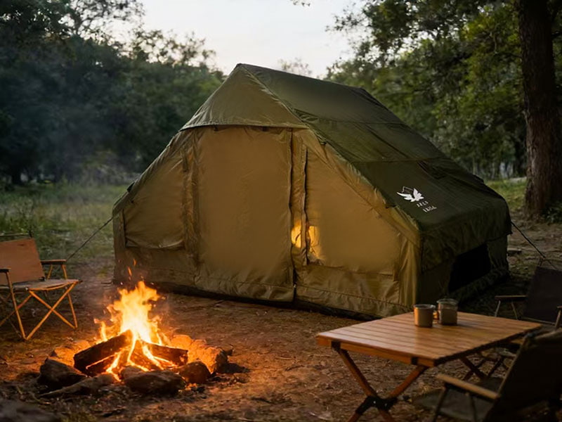 Maliit na Sukat ng Military Green Inflatable Camping Tent Maliit na Sukat ng Military Green Inflatable Camping Tent