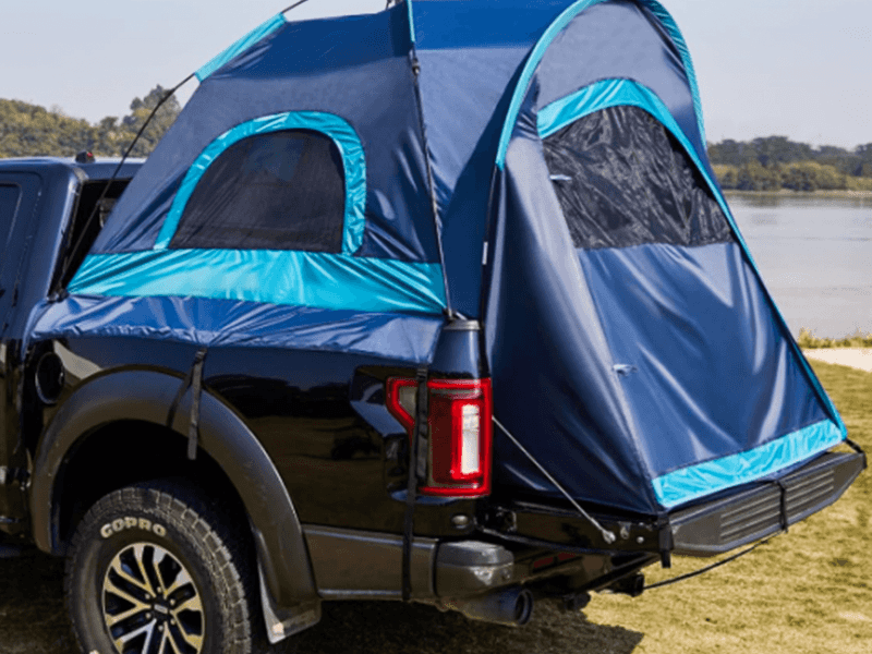 Outdoor Car Tailgate Sunshade at Camping Tent Outdoor Car Tailgate Sunshade at Camping Tent