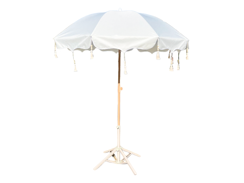 Trendy Retro Pendant Tassel Umbrella Para sa Outdoor Use
