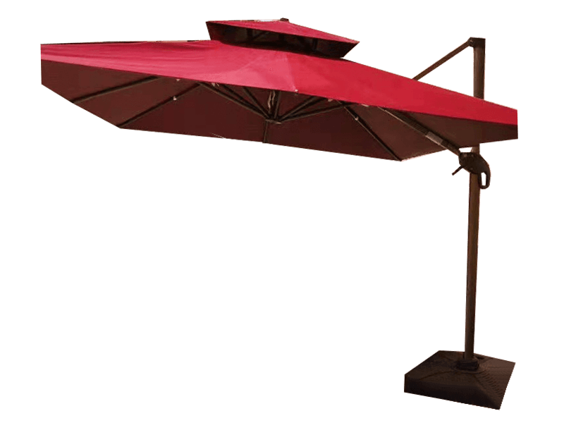 Outdoor Luxury Double Top Aluminum Alloy Umbrella Outdoor Luxury Double Top Aluminum Alloy Umbrella